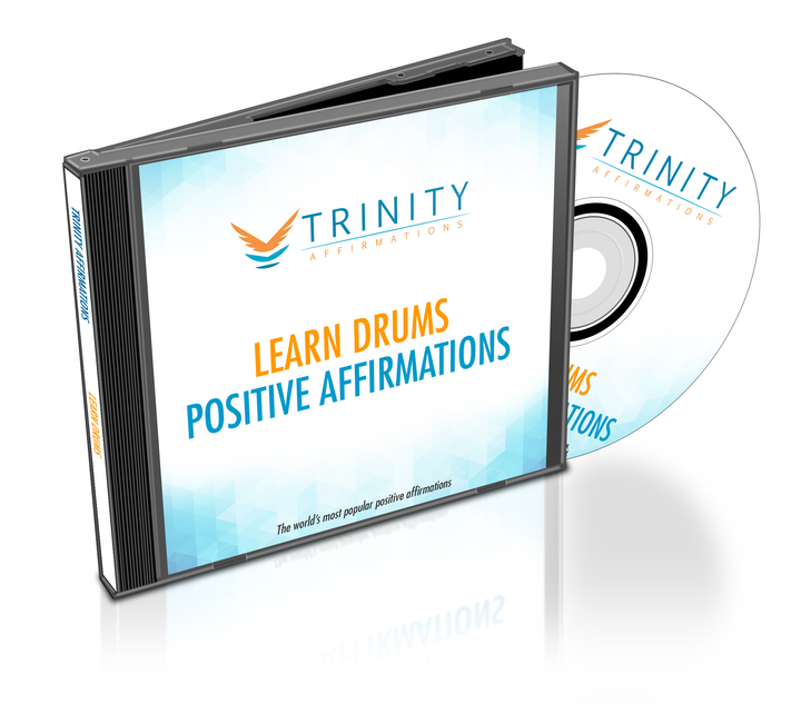 Learn Drums Affirmations CD Album Cover